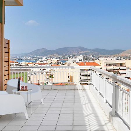 Modern Penthouse Overlooking Halkis Chalkida Exterior photo